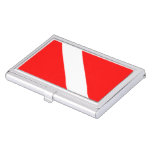 Diving Flag Scuba Diver Diver Down Business Card Case