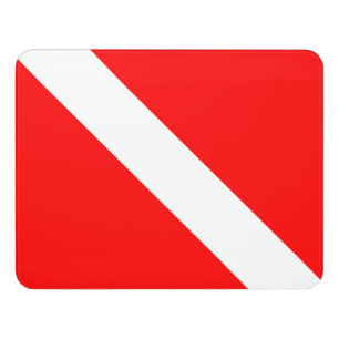 Diving Flag Scuba Diver Diver Down Door Sign