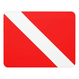 Diving Flag Scuba Diver Diver Down Door Sign