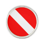 Diving Flag Scuba Diver Diver Down Lapel Pin