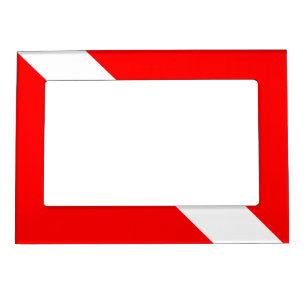 Diving Flag Scuba Diver Diver Down Magnetic Frame