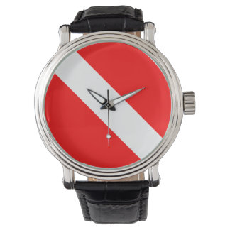 Diving Flag Scuba Diver Diver Down Watch