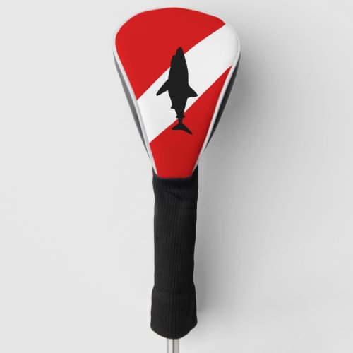 Diving Flag Shark Golf Head Cover