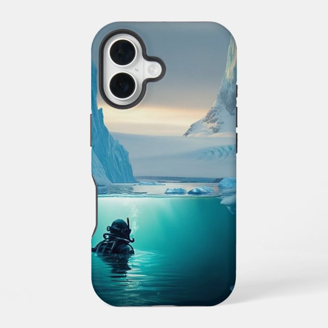 diving for gold iphone case (Back)