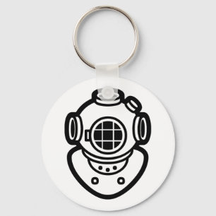 Diving Helmet Keychain