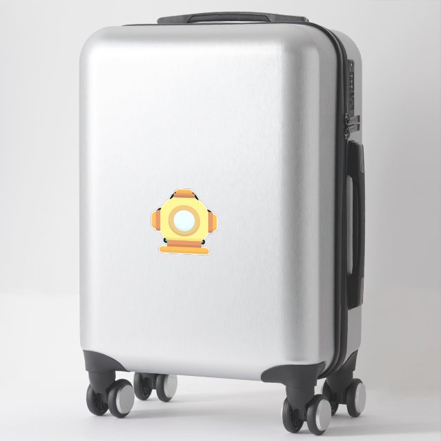 Diving helmet sticker (Suitcase)
