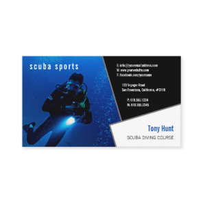 Diving Instructor | Frogman | Scuba Sports Business Card