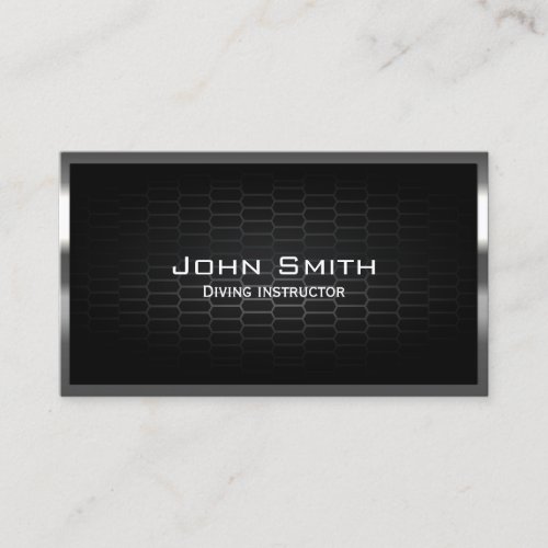 Honeycomb Metal Cells Diving Business Card