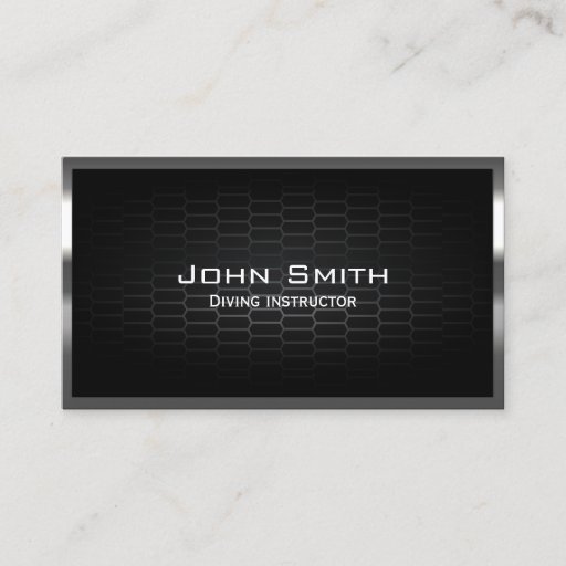 Customizable Honeycomb Metal Cells Diving Business Card