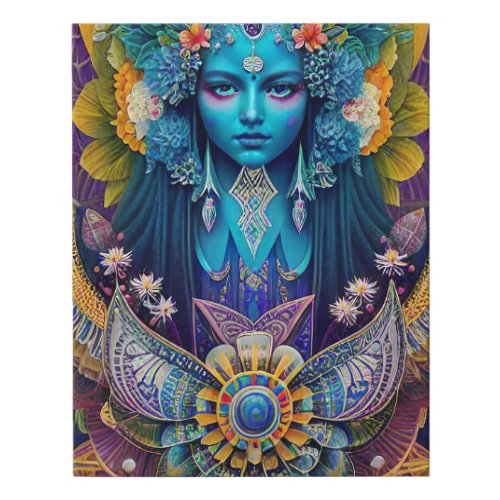 Diving into the DMT Realm Unveiling the Mystical Faux Canvas Print