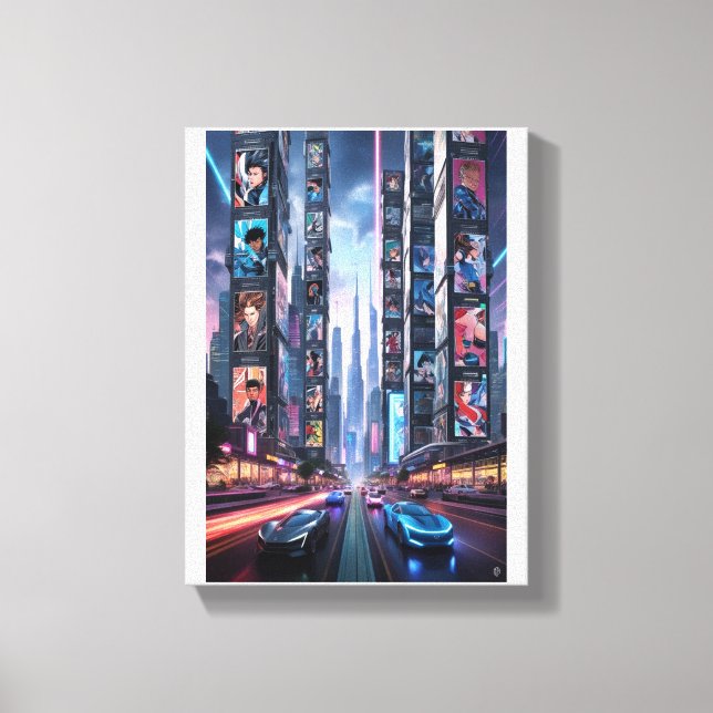 Diving into the World of Comics & Manga 📚 Canvas Print (Front)