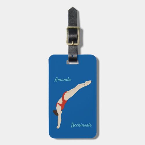 Diving Luggage Tag