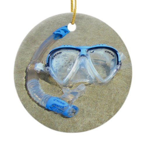 Diving Mask, Swimming Pool, Googly Eyes Ornament