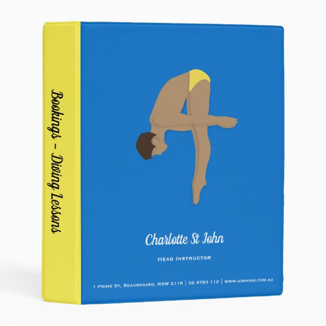 Diving Mini Binder (Front/Spine)