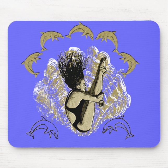 diving mouse pad (Front)