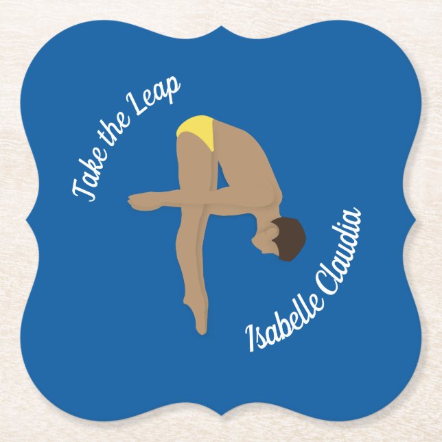 Diving Paper Coaster (Front)