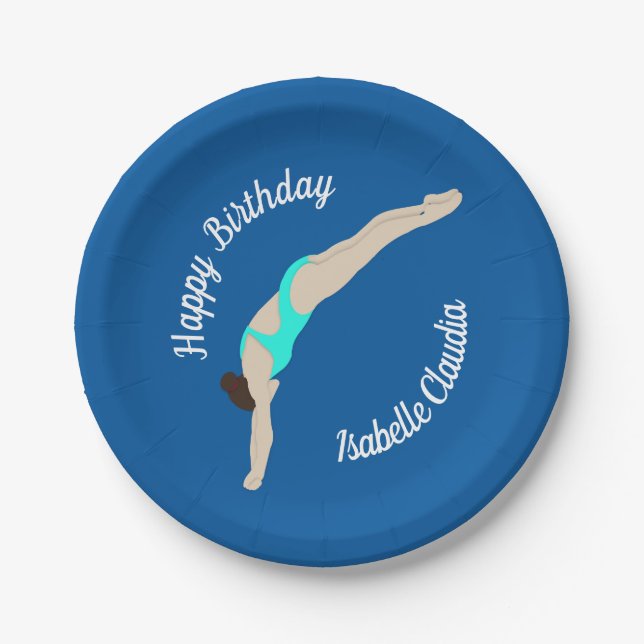 Diving Paper Plates (Front)