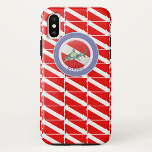 Diving pattern flag iPhone x case