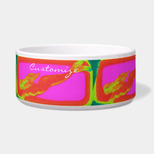 diving red mermaids bowl