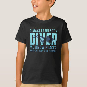 Diving Scuba Diving Diver Dive Funny Sea Gift Idea T-Shirt