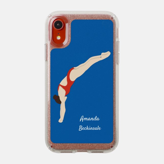 Diving Speck iPhone XR Case (Front (Red Phone))