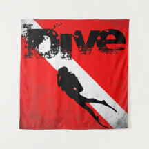 Diving sport, American Diver Down Flag SCUBA