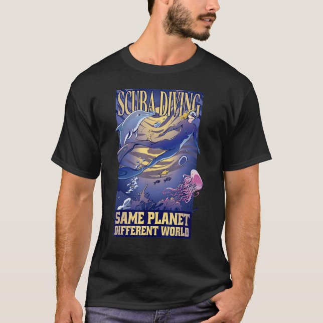 Diving Suit  Diving Device Underwater T-Shirt (Front)