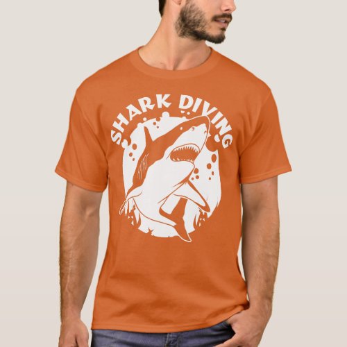 Diving Swimming With Sharks T_Shirt