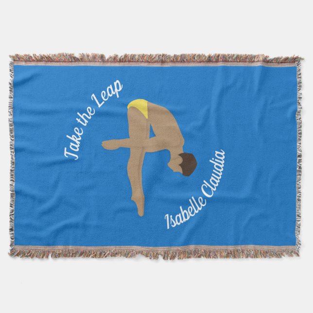 Diving Throw Blanket (Front)