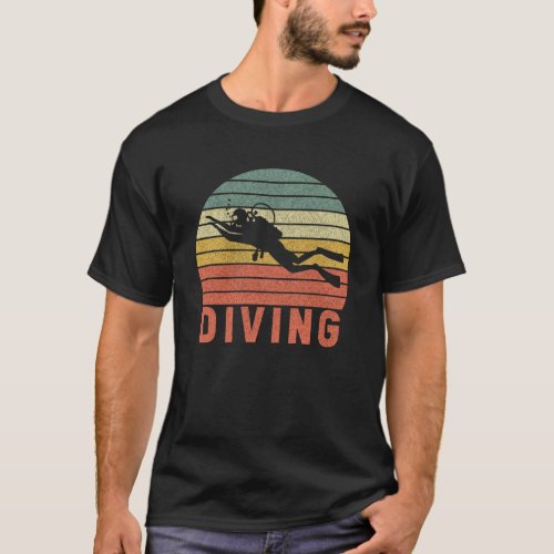 Diving Vintage  Scuba Diver Retro Diving  2 T_Shirt