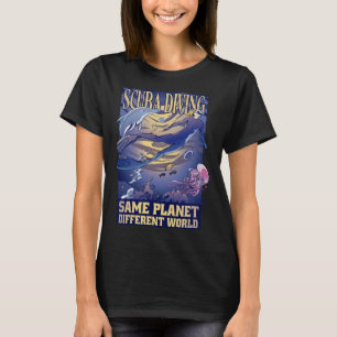 Diving Water Scuba Diver Ocean Swimmer Diving 4 T-Shirt