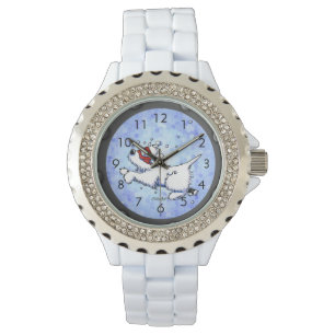 Diving Westie Wrist Watch