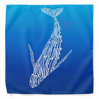 Diving whale bandana