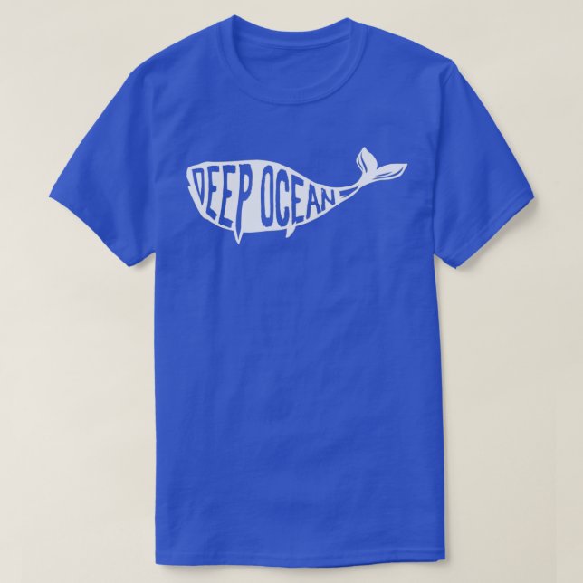 Diving Whale Ocean T-Shirt (Design Front)