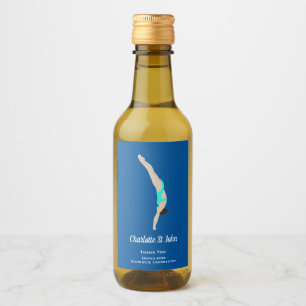 Diving Wine Label