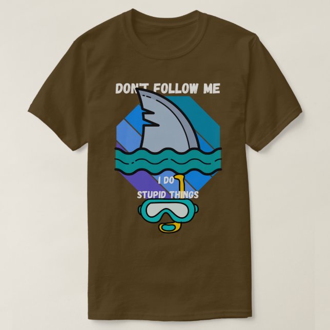 Diving With Sharks T-Shirt (Design Front)