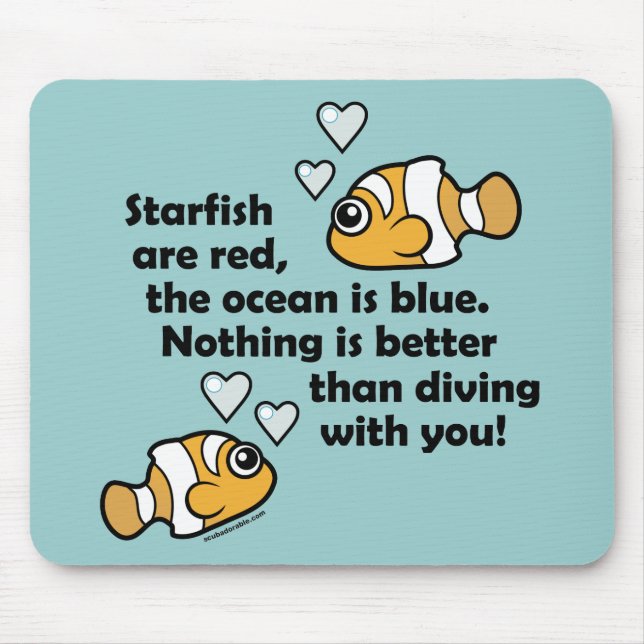 Diving With You Mouse Pad (Front)