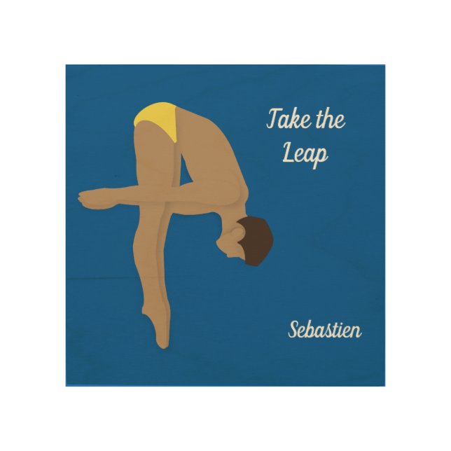 Diving Wood Wall Art (Front)