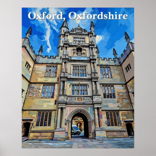 Divinity in Stone – Bodleian Library, Oxford Poster