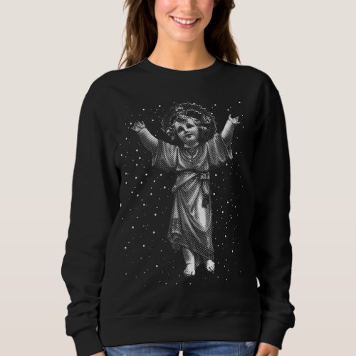 Divino Nino Jesus Christian Icon Catholic Symbol  Sweatshirt