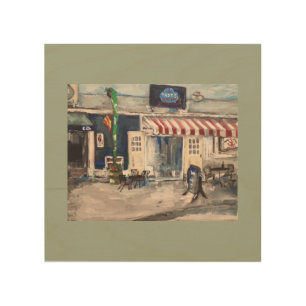 Division Street, Kelley's Island Wood Print