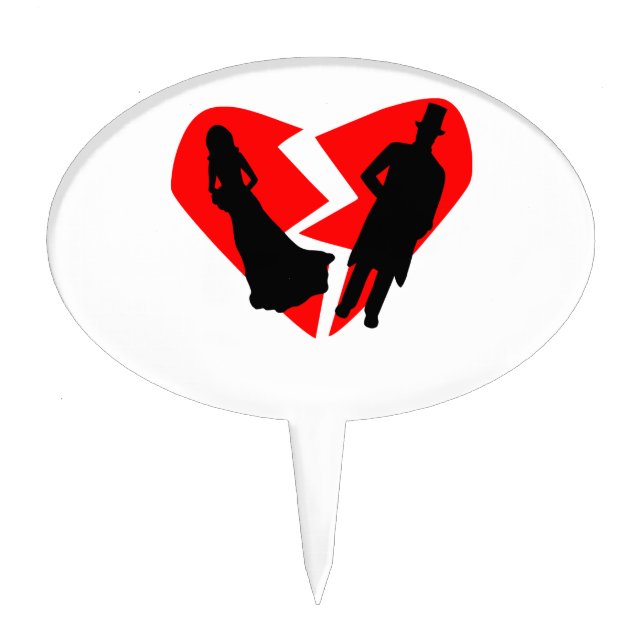 Divorce Cake Topper (Front)