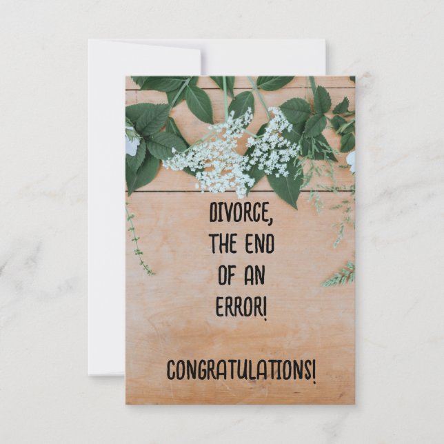 Divorce Card (Front)