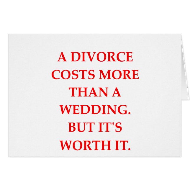 divorce cards (Front Horizontal)