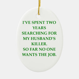divorce ceramic ornament