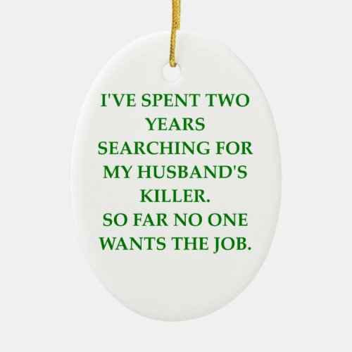 divorce ceramic ornament