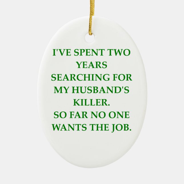 divorce ceramic ornament (Front)