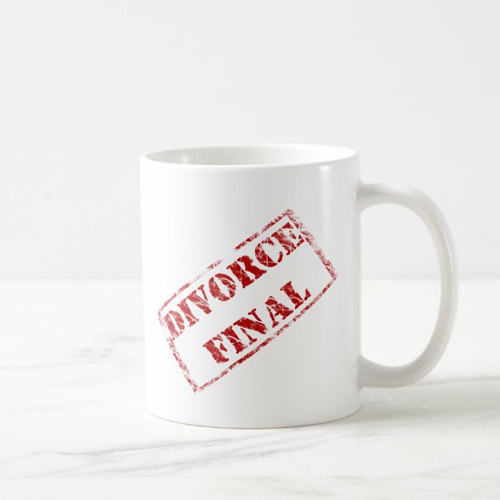 Divorce Final Stamp Coffee Mugs
