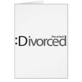 DIVORCE - free at last (Front)
