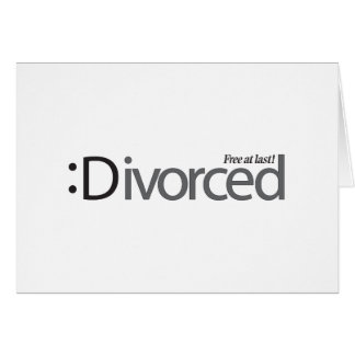 DIVORCE - free at last Cards